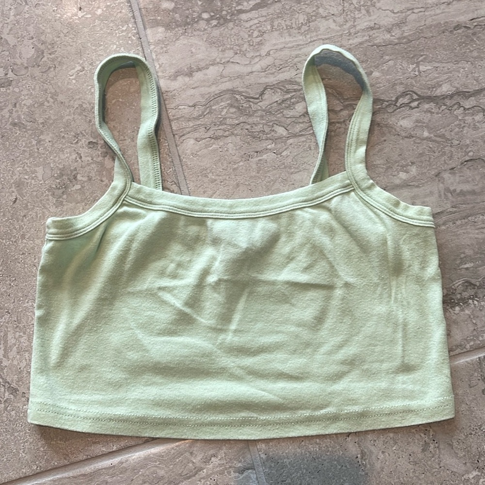 Forever 21 light pastel green crop tank